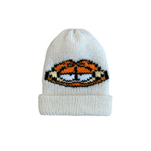Load image into Gallery viewer, wool cream garfield beanie
