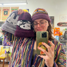Load image into Gallery viewer, wool/alpaca pink garfield beanie
