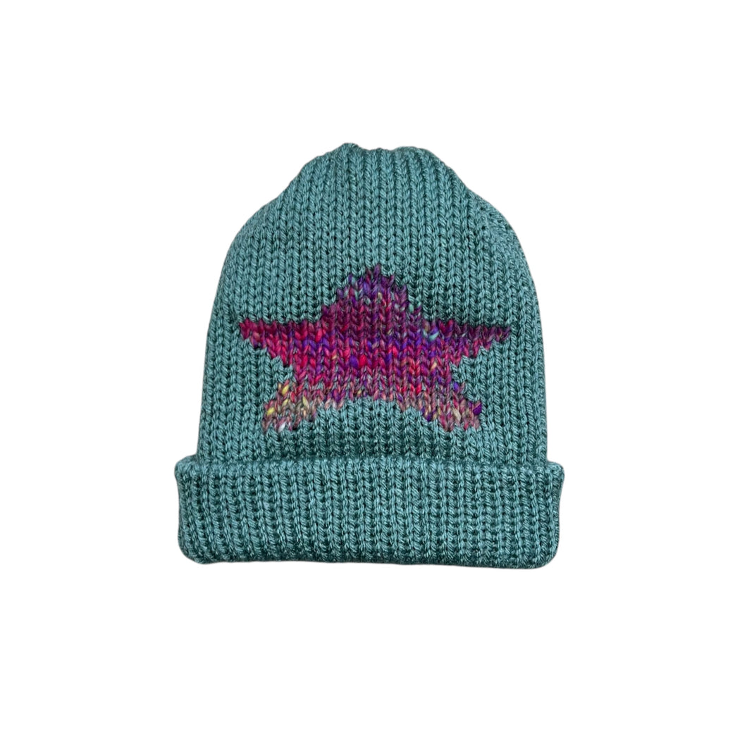 seafoam star beanie